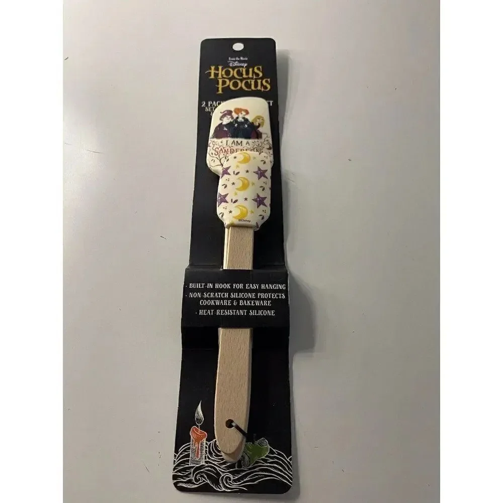 Disney Halloween Hocus Pocus I Am A Sanderson Sister 2 Pk Silicone‎ Spatula Set